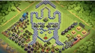 Top 5 Lovely Funny Bases Coc #shorts #coc shorts #clash of clans