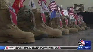 Hundreds of combat boots displayed in Utah in honor of fallen soldiers