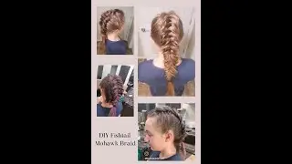 DIY Hairstyle Tutorial - Fishtail Braid Mohawk - Easy Beginner Braid
