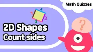 2D Shapes #3 | Count sides | Pre-K & Kindergarten Math quiz