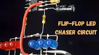 Flip-flop LED project | LED chaser circuit | NE555 timer IC #circuits