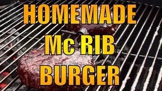 Mc Rib BBQ Burger - Made at home recipe - BBQFOOD4U