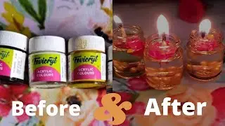 ## Reusing empty acrylic paint bottles / easy craft for beginners ideas with empty paint bottles@#