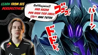 WATCH AND LEARN THIS! How Gotthejuice Play Razor so smoothly! 16K MMR Tutor !!! #dota2 #dota2shorts