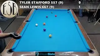 Video Analysis: Tyler Stafford 557 v Sean Lewis 667 10 ball race to 15 6/07/25