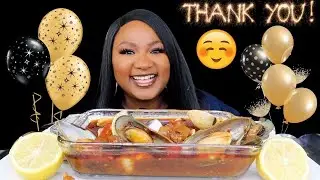 2x SPICY GREEN LIP MUSSELS , SEAFOOD MUKBANG + BLOVES SAUCE 먹방쇼