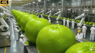 Inside a Modern Grapefruit Juice Factory: Production Line Tour!