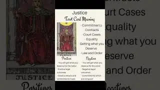 Justice tarot card easy tarot meaning