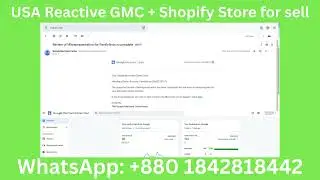 USA Reactive GMC with Shopify Store for Sale | Fix GMC Issue | Full E-commerce Solution