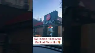 $2 Toonie Pizzas are Back at Pizza Hut🍕Every Tuesday For Limited Time. #pizzalover #pizza #pizzahut