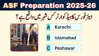 ASF Test Preparation 2025-2026 Lecture 1