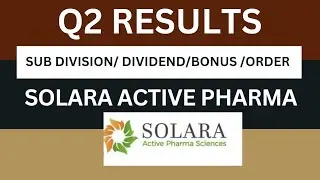 solara active pharma Q2 Results 2025 | solara active pharma Results Today | solara Share Latest News