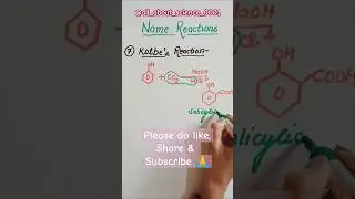 Day 16:365 ✍️ #organic #name #reaction #tricks #phenol #kolbe  #ytshorts