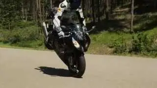 2015 S1000RR - One Finger Hard Braking with ABS!