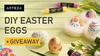 How To Decorate EASTER EGGS | 5+ Trendy Easter Crafts (Art Supply GIVEAWAY)