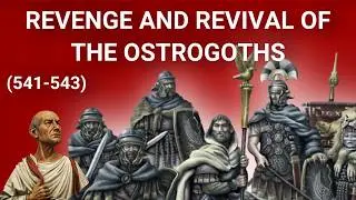 Widespread conflict amid famine and plague. The Ostgoths gain strength.