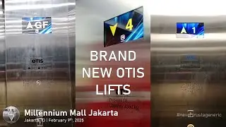 Tour of Brand New OTIS Lifts / Elevators - Mall Atrium Senen, Jakarta