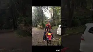 Alfabio naik kuda sama Mama