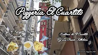 Pizzería El Cuartito - Pizza de Fugazzeta, Napolitana y Muzzarella con Faina