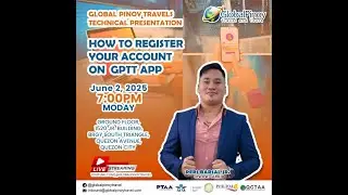 HOW TO REGISTER YOUR ACCOUNT ON GPTT APP #travelbusiness #travel #businesstrip #fypyoutube