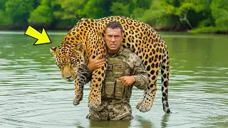 Soldier Rescued Fierce Drowning Jaguar &mdash; What Happened Next is Unbelievable!