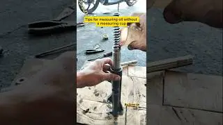 Tips for measuring oil without a measuring cup #automobile #turnipclub #mechanic #turnip