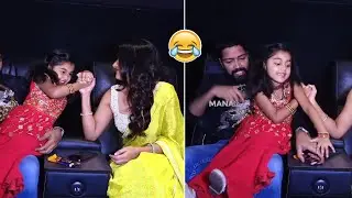 Child Artist Uha Reddy Playing Cute Game With Mirnaa | Ugram Movie Teaser Launch Event | Manastars