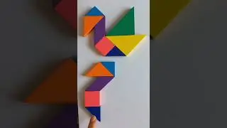 Twin Birds #shorts #puzzle #tangram #칠교 #maths #shape #bird