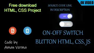 Building a Creative Switch button from Scratch: HTML, CSS, and JavaScript Tutorial #htmlcss #shorts