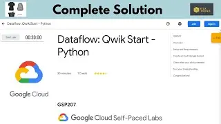 Dataflow: Qwik Start - Python | 30 days of Google Cloud