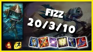 KOREAN Challenger Fizz MID (20/3/10) vs AKALI Gameplay Replay - Patch 10.18