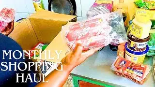 Monthly Shopping Haul// Restocking My Kitchen//ASMR Shopping Haul #asmr