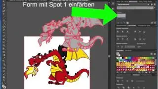 Wei&szlig;druck: Anlegen der Wei&szlig;bereiche mit Spot 1