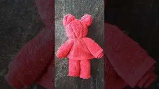 Teddy Bear Making | Towel Folding Crafts