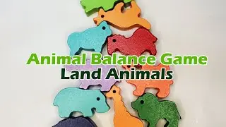 Land Animals Wooden Balance Game | Baron's Toys TV