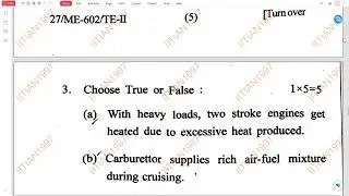 THERMAL ENGINEERING - 2 | END SEMESTER EXAMINATION | 2022
