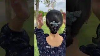 Ribbon comb will be easier in this way #modleaf #youtubeshorts #hairstyle #korea