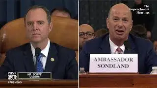 WATCH: Sondland recalls Trump saying there was ‘no quid pro quo’ | Trump's first impeachment
