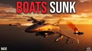 DCS F-16C Viper | Iranian Patrol Boats Sunk | AGM-65K Mav
