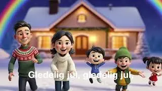 Gledelig Jul - Musikk Video | Norsk Barnesang med Tekst