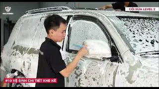 QUY TRÌNH RỬA XE CỦA GÓI RỬA LEVEL 2 TẠI SHINE AUTOWERKZ