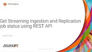 Get Streaming Ingestion and Replication JOB STATUS using REST API
