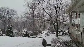 Snow starts in White Meadow Lake 12/15/2022