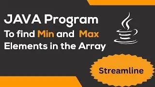 Java program to find min and max element in array .