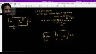 q23 current through LR circuit after just closing switch t=o JEE Main 2022 