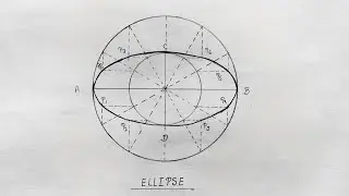 How to Draw an Ellipse in Engineering Drawing | Civil Engineering Drawing Tutorial