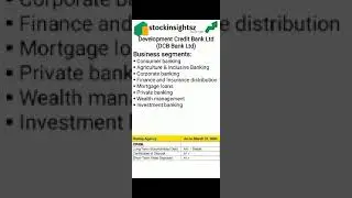 DCB bank insigntsz @stockinsightszz