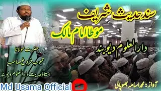 Sanad E Hadees Muatta Imam Malik| سند حدیث مؤطا امام مالک دارالعلوم دیوبند