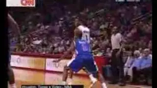 [nbavids]Tracy McGrady behind he bask pass
