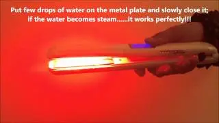 *Test *How to use UltraSonic InfraRed Cold Iron Hair Care Treatment *NO Heat *NO Damage